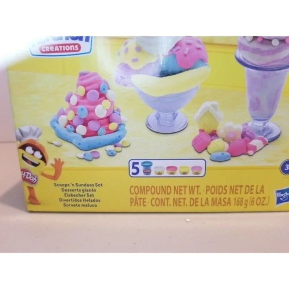 Play Doh Kitchen Milk and Cookies and Sundaes Sets‎ New 2